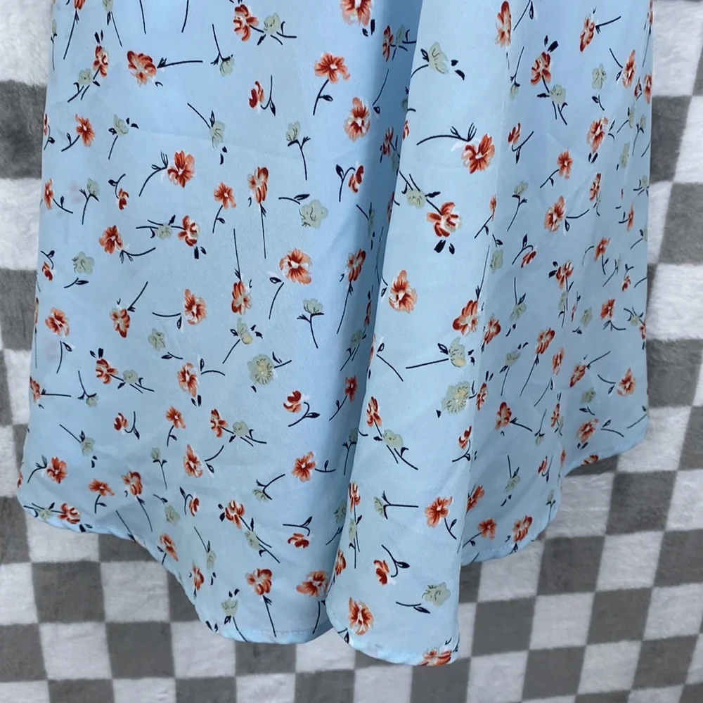 Baby Girl dresses pink strawberry blue floral with cute back tie 1xl 2xl Curve - Picture 4 of 10